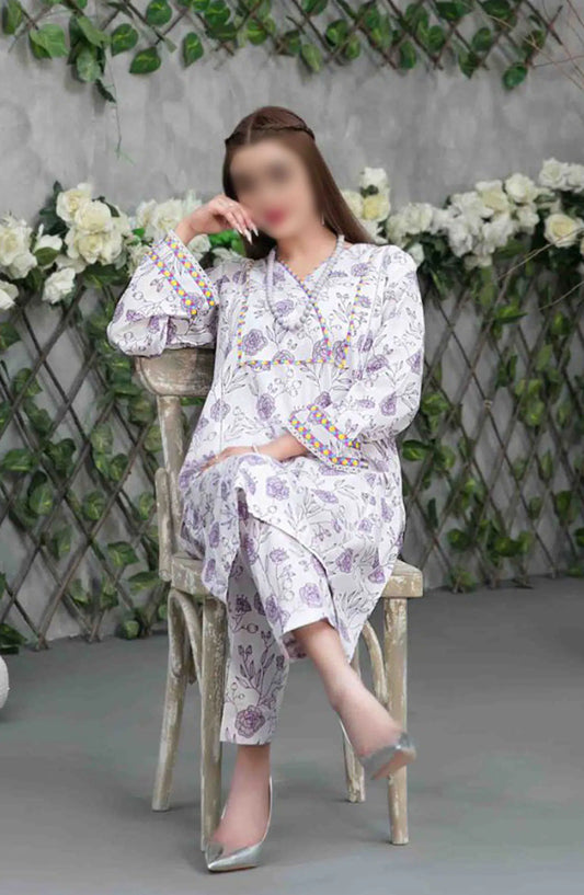 Cimrin - Digital Printed Lawn 2pcs Collection - D 3100