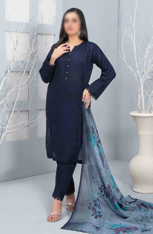 Berna - Stitched Cotton Solids 3pcs Collection - D 3328