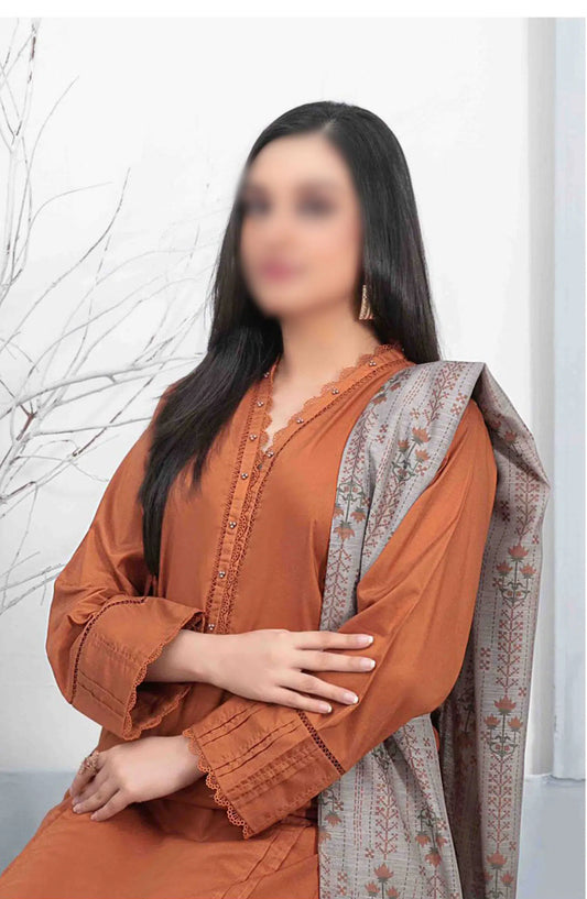 Berna - Stitched Cotton Solids 3pcs Collection - D 3332