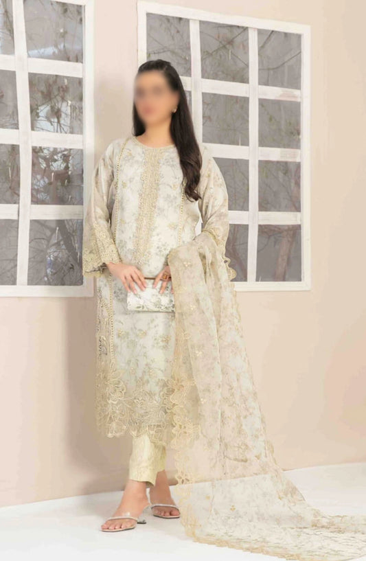 Jahira - Stitched Organza Collection BY Tawakkal Fabrics - D-3363