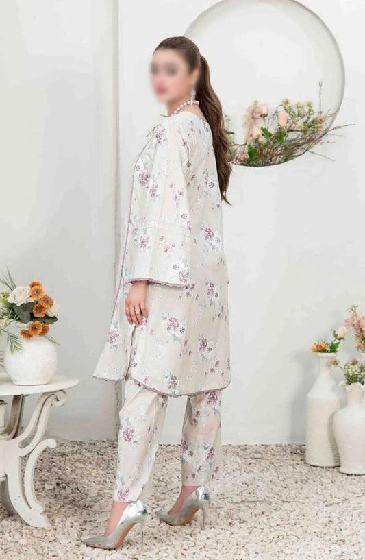NADA Stitched Digital Printed Lawn 2-piece Collection 2024 - D-3377