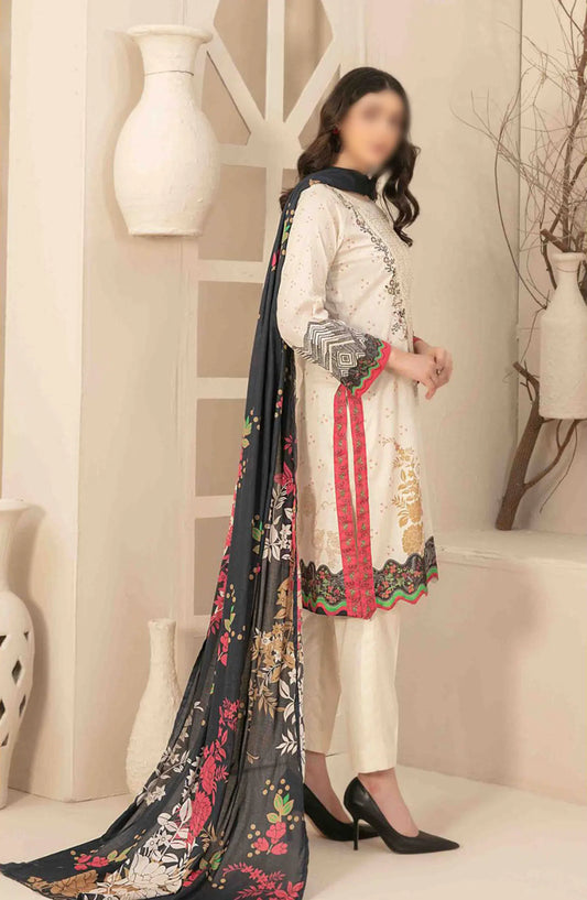 Naama - Embroidered Digital Lawn Collection - D 3459