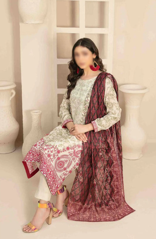 Naama - Embroidered Digital Lawn Collection - D 3461