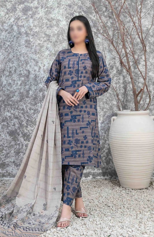 SERAPHINA Digital Printed Lawn - Fancy Banarsi Dupatta Collection 2024 - D 3495