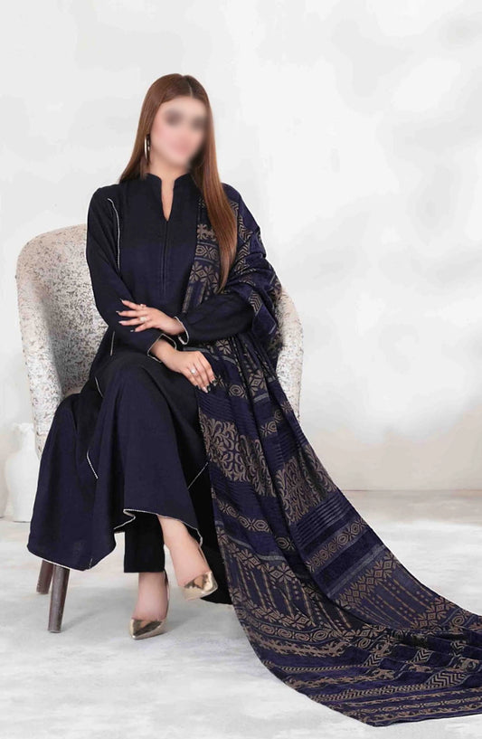 Persika Leather Peach-Fancy Leather Peach Shawl Collection 2024 - D 3735