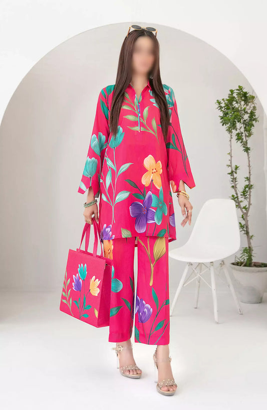 Glo Swiss Digital Printed 2 Pc Stitched Collection - D-3769