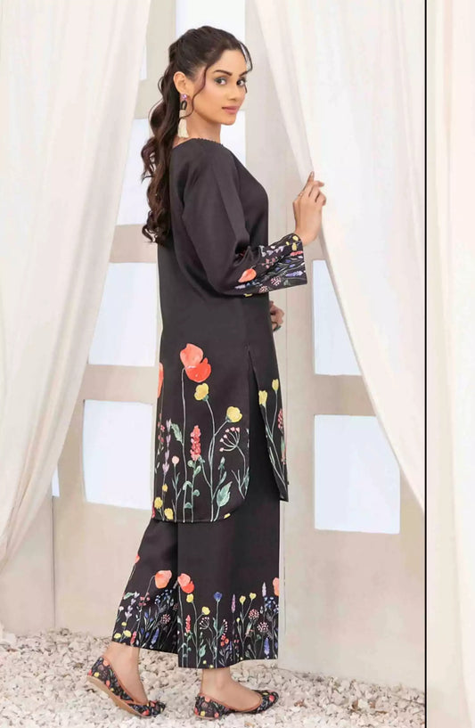 Muberra - Stitched Digital Printed Pashmina Twill with Khussa Collection 2024 - TF-D-3824