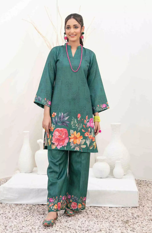 Muberra - Stitched Digital Printed Pashmina Twill with Khussa Collection 2024 - TF-D-3825