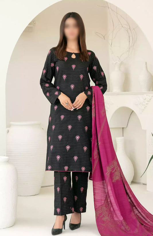 MEGARA - Fancy Stitched Embroidered Zari Khaddar Collection 2024 - D-3862