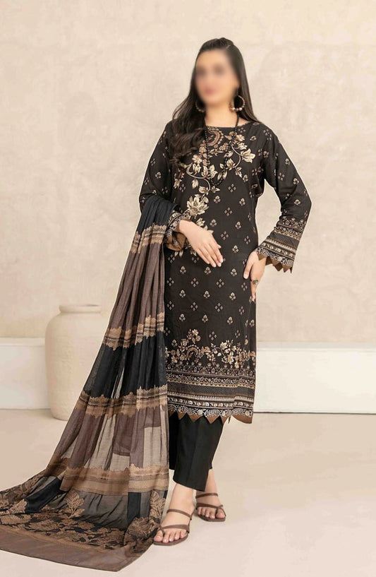Zumena - Digital Staple with Banarsi Dupatta Collection - D 3889