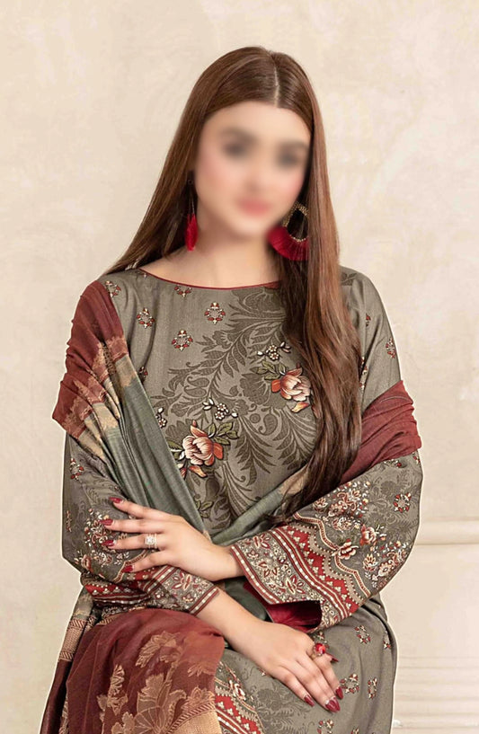 Zumena - Digital Staple with Banarsi Dupatta Collection - D 3890