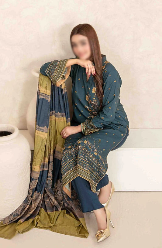 Zumena - Digital Staple with Banarsi Dupatta Collection - D 3891