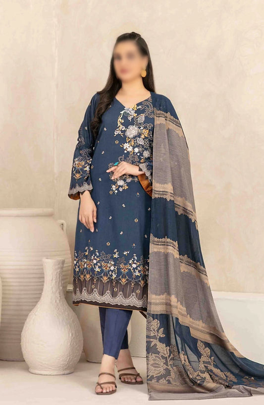 Zumena - Digital Staple with Banarsi Dupatta Collection - D 3894