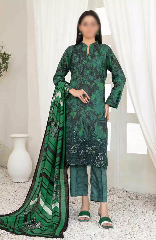 Harika - Embroidered Digital Viscose Jacquard Collection - D 4046