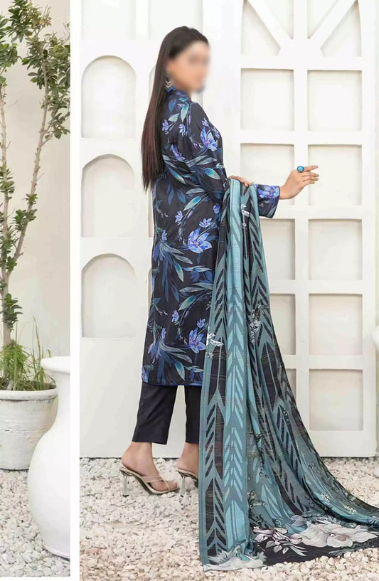 Harika - Embroidered Digital Viscose Jacquard Collection - D 4051