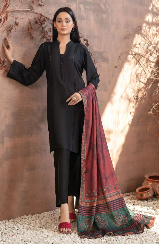 Iesha Stitched Solid Staple with Digital Shawl Collection 2024 - TK-D-4066