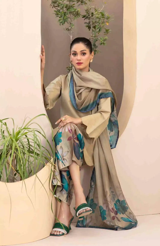 Ferda - Stitched Shamry with Digital Silk Dupatta Collection 2024 - FS-D-5024