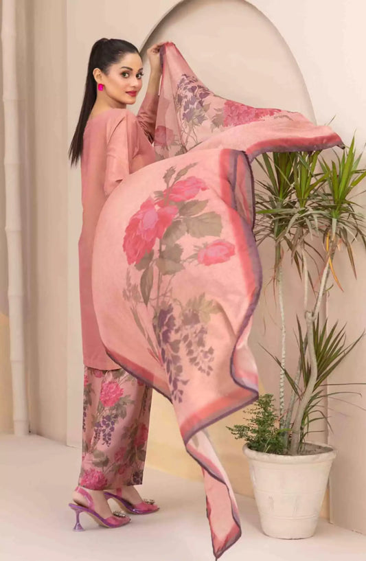 Ferda - Stitched Shamry with Digital Silk Dupatta Collection 2024 - FS-D-5027