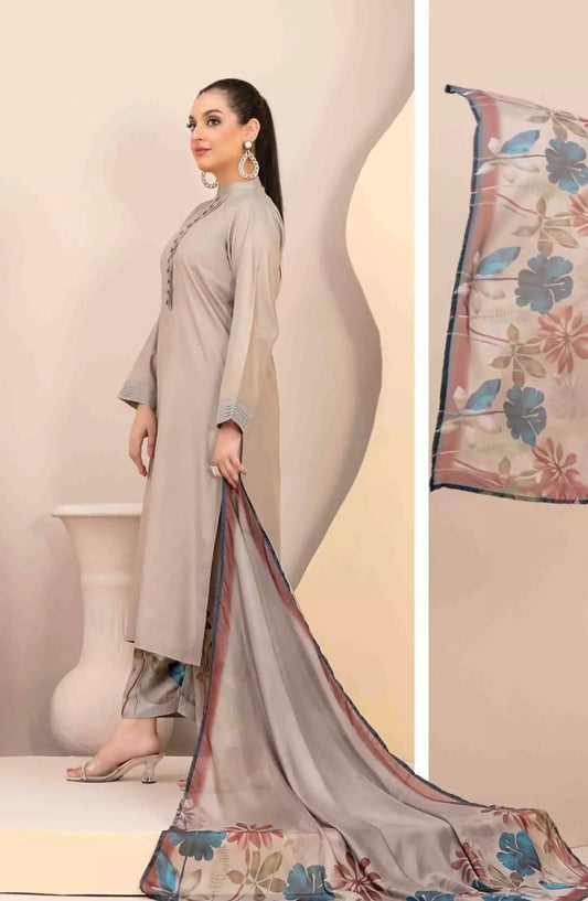 Ferda - Stitched Shamry with Digital Silk Dupatta Collection 2024 - FS-D-5029