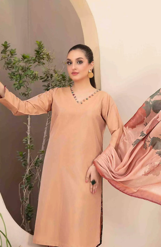 Ferda - Stitched Shamry with Digital Silk Dupatta Collection 2024 - FS-D-5030