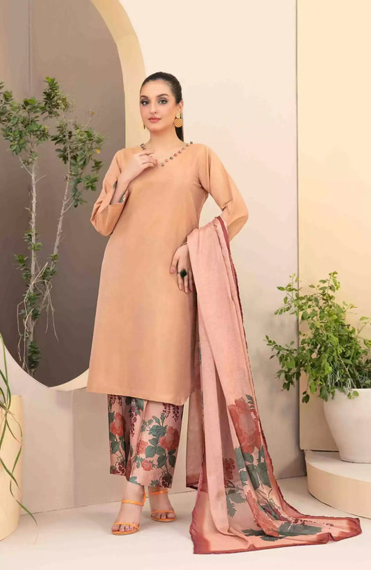 Ferda - Stitched Shamry with Digital Silk Dupatta Collection 2024 - FS-D-5030