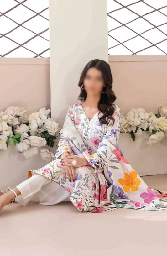 Abir - Embroidered Viscose Schiffli Collection - D-5356