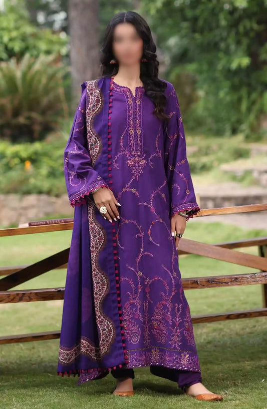 Noor Suzaanikari Winter Shawl Collection By Saadia Asad - D-6 GUL-E-LAL