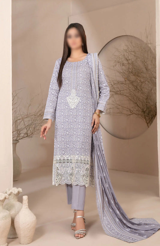 Banah - Embroidered Printed Lawn Collection By Tawakkal Fabrics - D 9115