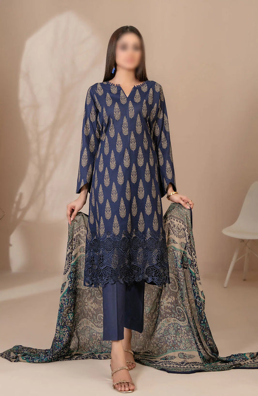 Banah - Embroidered Printed Lawn Collection By Tawakkal Fabrics - D 9116