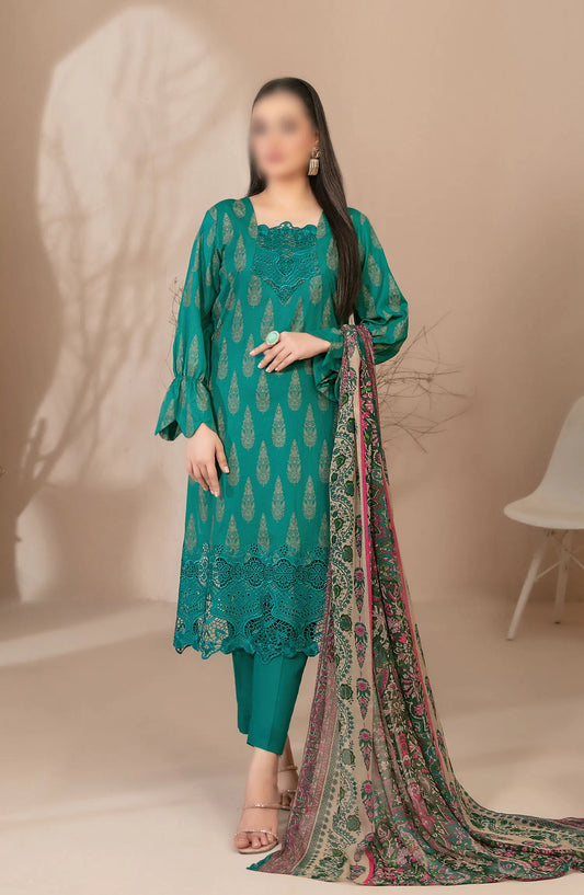 Banah - Embroidered Printed Lawn Collection By Tawakkal Fabrics - D 9118