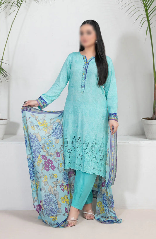 Banah - Embroidered Printed Lawn Collection By Tawakkal Fabrics - D 9119