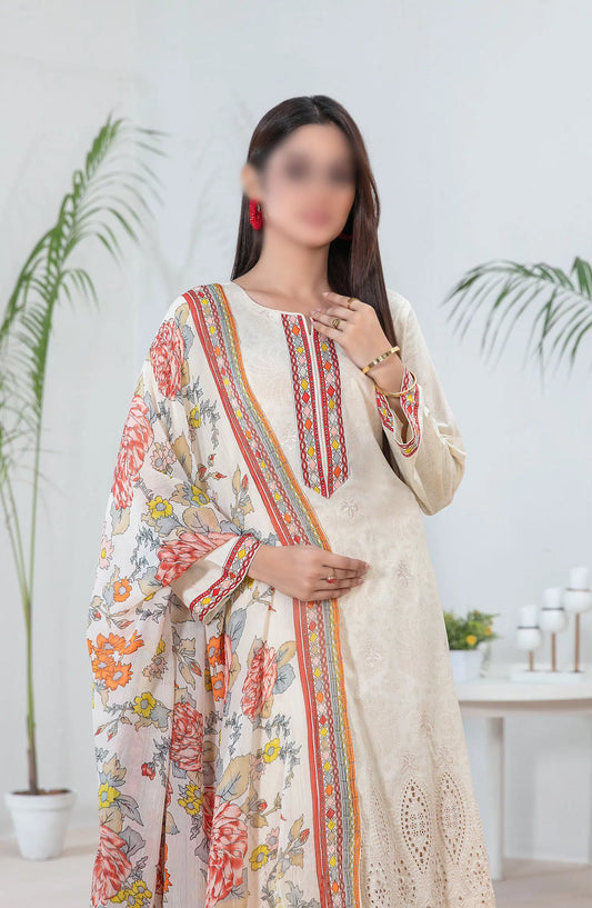 Banah - Embroidered Printed Lawn Collection By Tawakkal Fabrics - D 9121