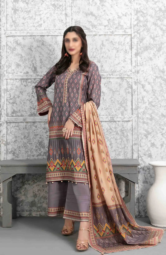 Salerno - Stitched Digital Slub Lawn Collection 2024 - D 9215