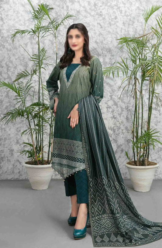 Salerno - Stitched Digital Slub Lawn Collection 2024 - D 9216