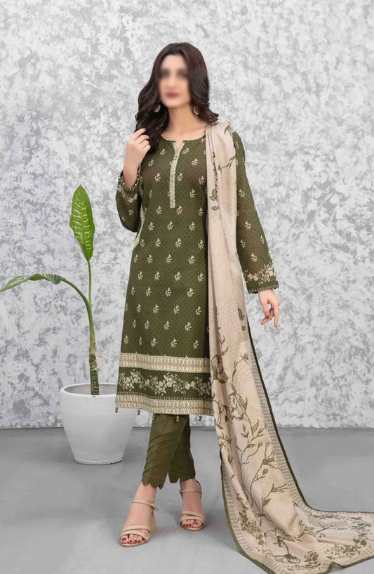Salerno - Stitched Digital Slub Lawn Collection 2024 - D 9219