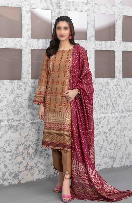 Salerno - Stitched Digital Slub Lawn Collection 2024 - D 9222