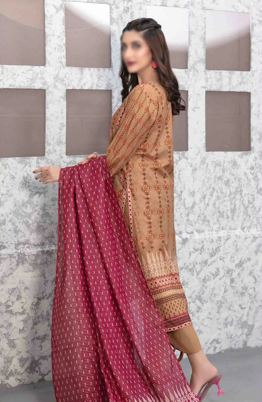 Salerno - Stitched Digital Slub Lawn Collection 2024 - D 9222