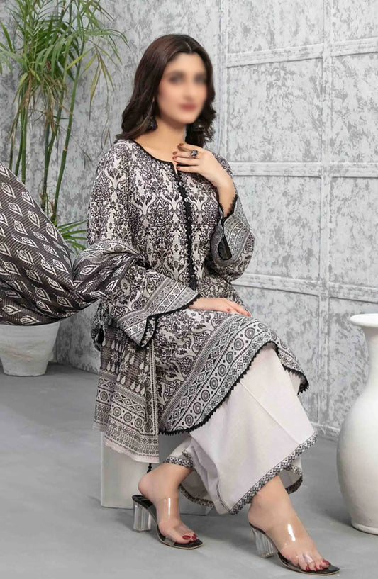 Salerno - Stitched Digital Slub Lawn Collection 2024 - D 9223