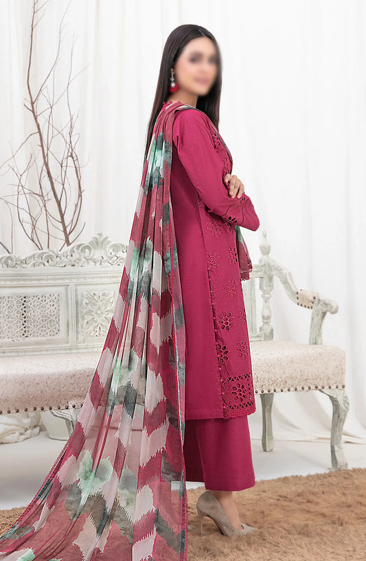 Sarv - Stitched Schiffli Embroidered Lawn Collection 2024 - D 9238