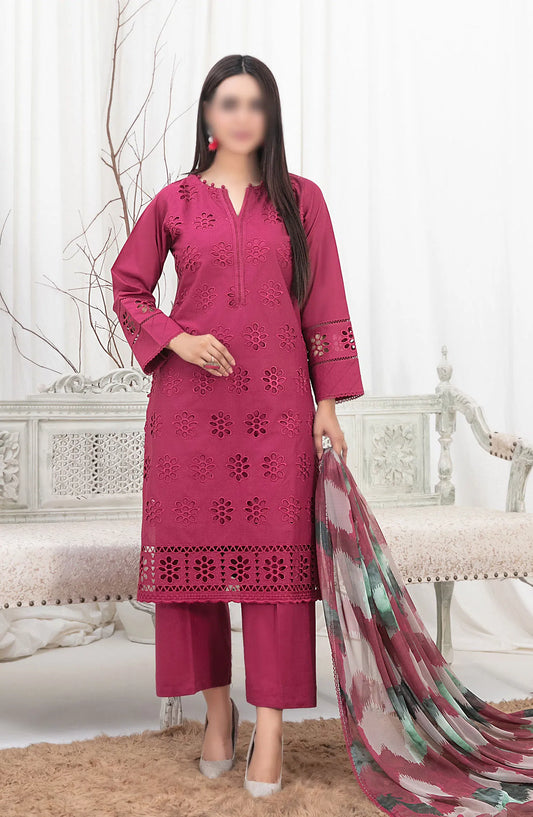 Sarv - Stitched Schiffli Embroidered Lawn Collection 2024 - D 9238