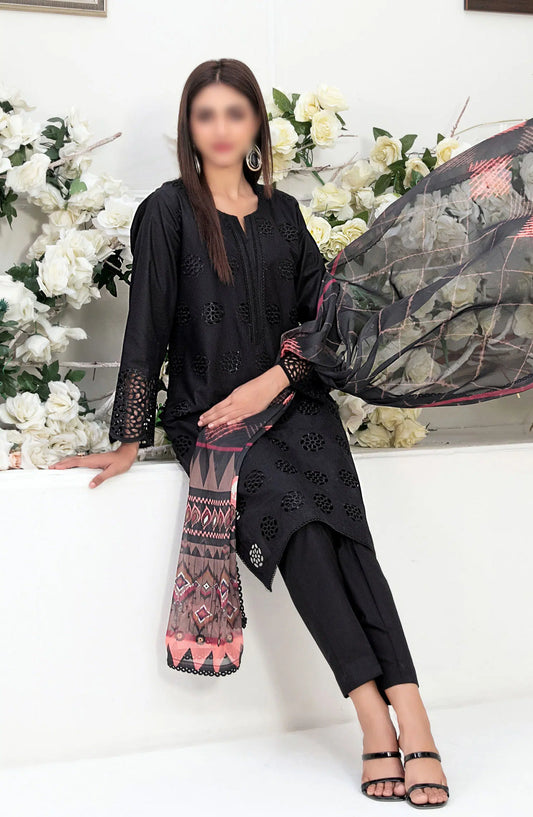 Sarv - Stitched Schiffli Embroidered Lawn Collection 2024 - D 9248