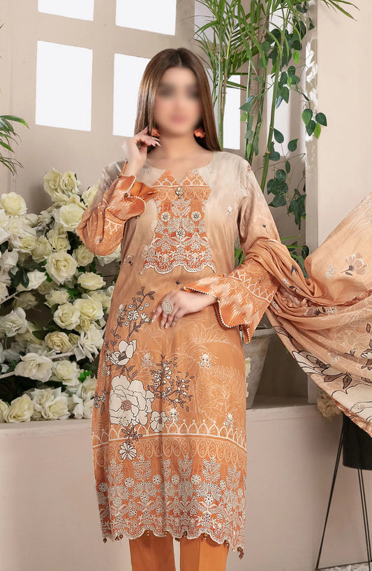 Roha -Embroidered Digital Lawn Collection By Tawakkal Fabrics - D 9327