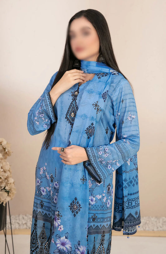 Roha -Embroidered Digital Lawn Collection By Tawakkal Fabrics - D 9328