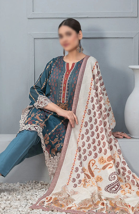 Cloite - Stitched Embroidered Digital Lawn Collection 2024 - D-9432
