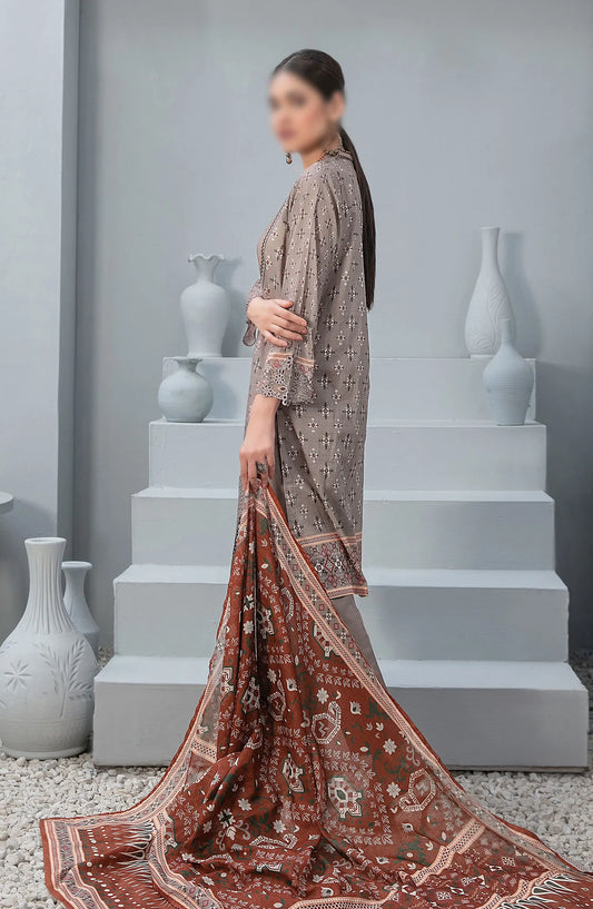 Cloite - Stitched Embroidered Digital Lawn Collection 2024 - D-9434