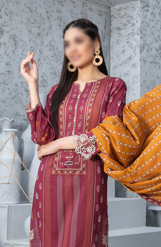 Cloite - Stitched Embroidered Digital Lawn Collection 2024 - D-9435