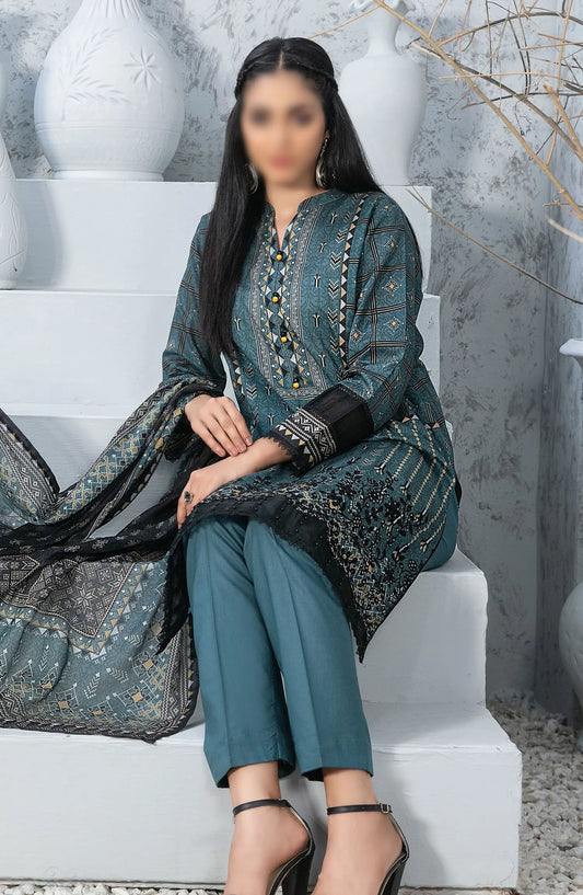 Cloite - Stitched Embroidered Digital Lawn Collection 2024 - D-9436