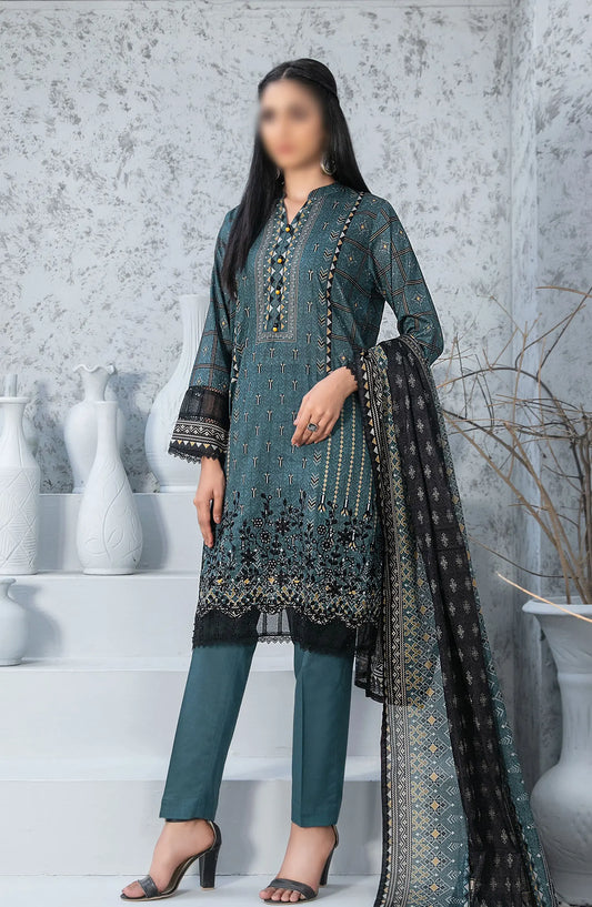 Cloite - Stitched Embroidered Digital Lawn Collection 2024 - D-9436