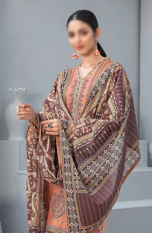 Cloite - Stitched Embroidered Digital Lawn Collection 2024 - D-9438