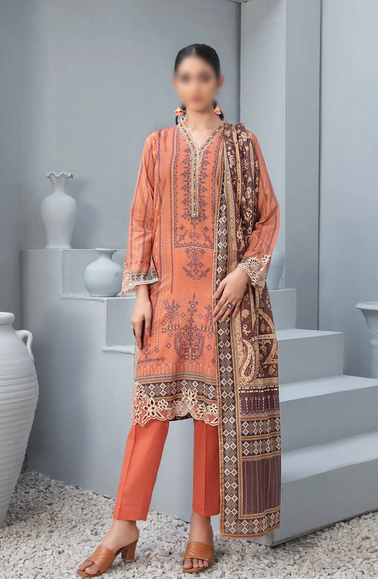 Cloite - Stitched Embroidered Digital Lawn Collection 2024 - D-9438
